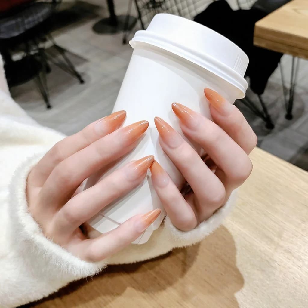 Uñas Postizas Largas con Degradado