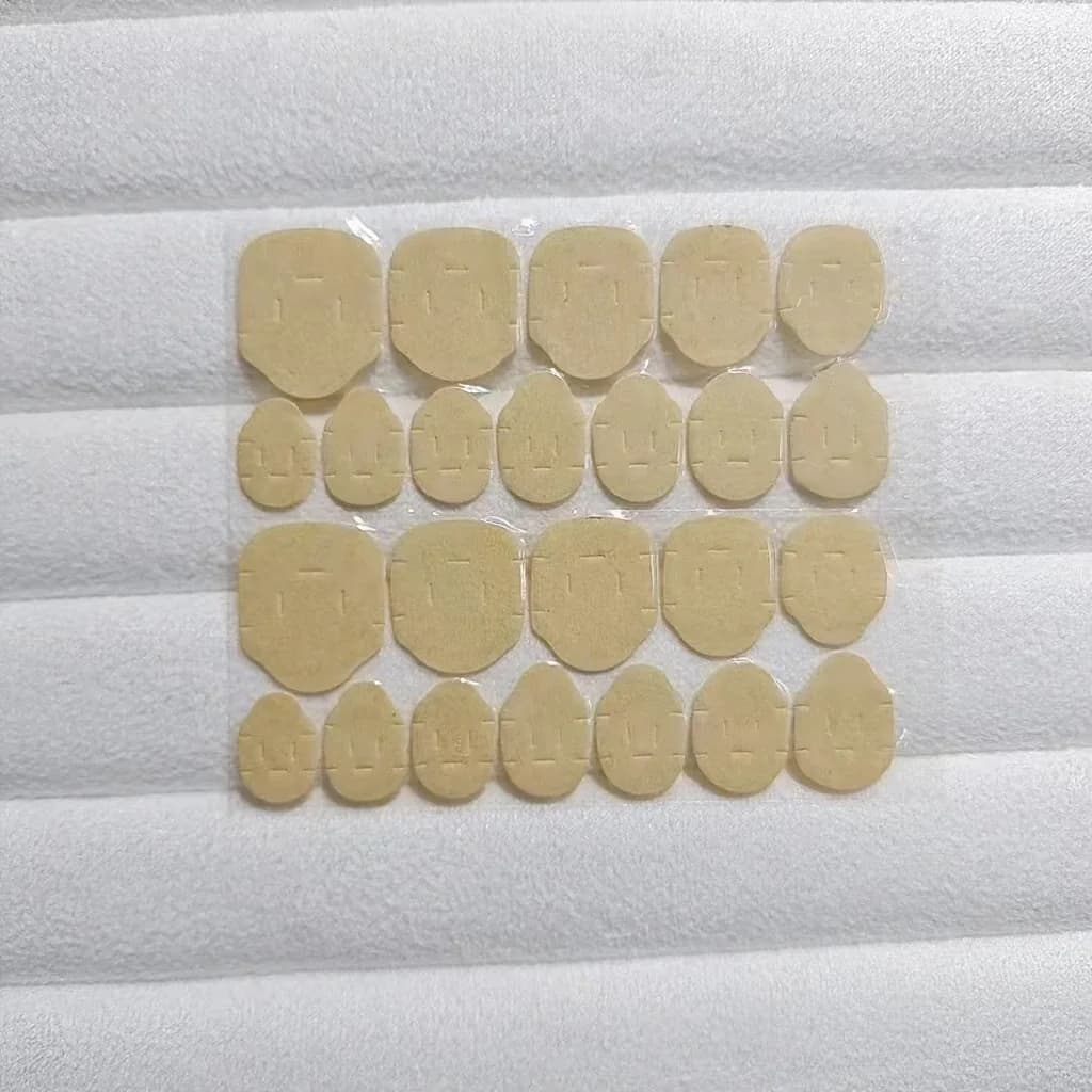 Pegatinas adhesivas reutilizables de doble cara para uñas postizas