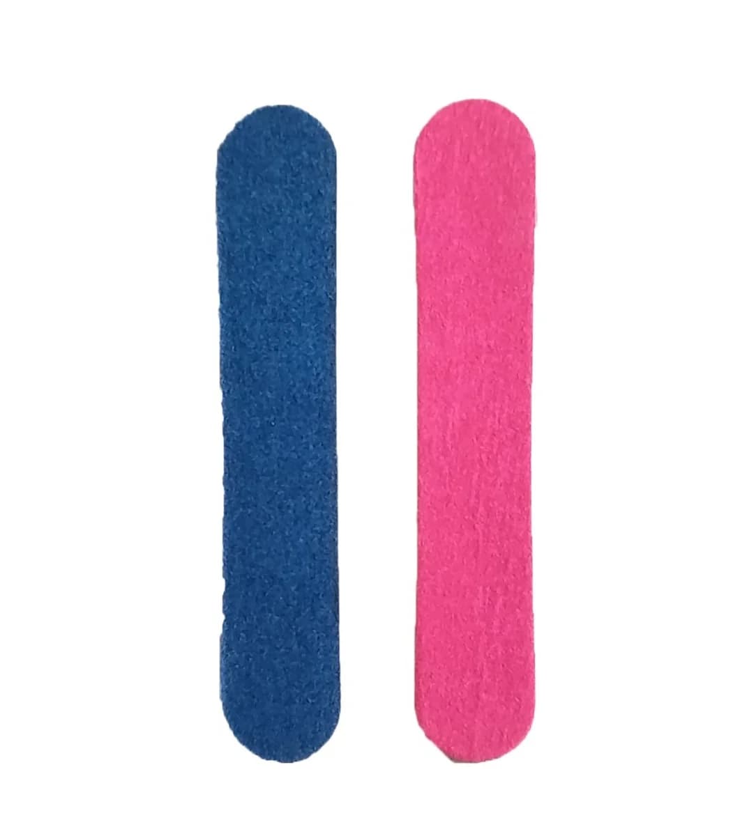 Lima de uñas de madera de doble cara para manicura y pedicura
