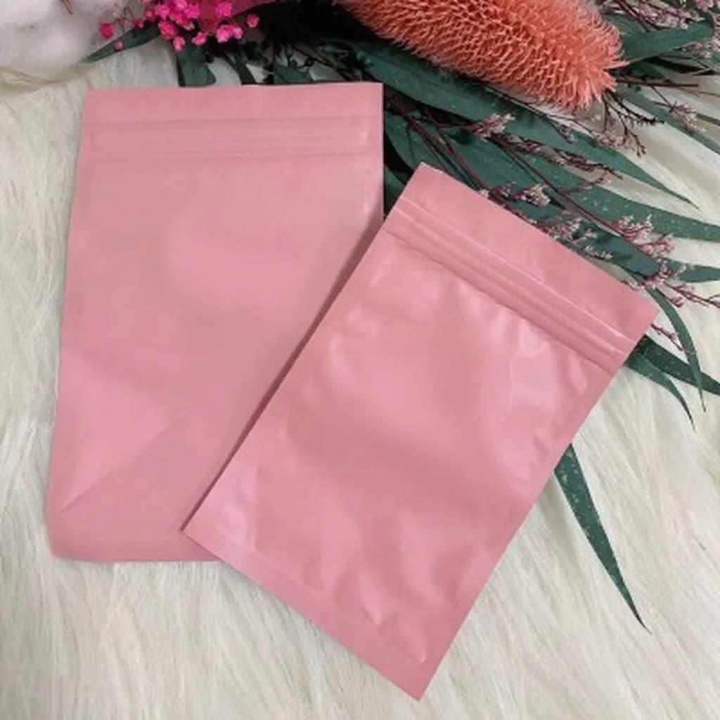Bolsas de plástico con cierre zip opacas para herramientas de uñas y uñas postizas