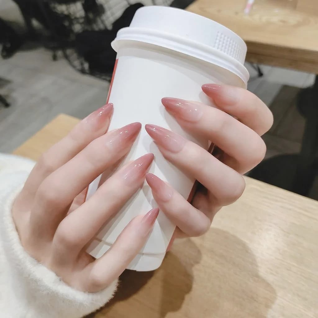 Uñas Postizas Largas con Degradado