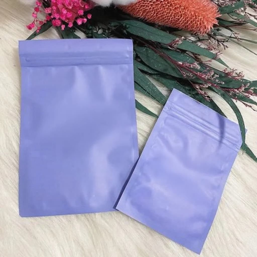 Bolsas de plástico con cierre zip opacas para herramientas de uñas y uñas postizas