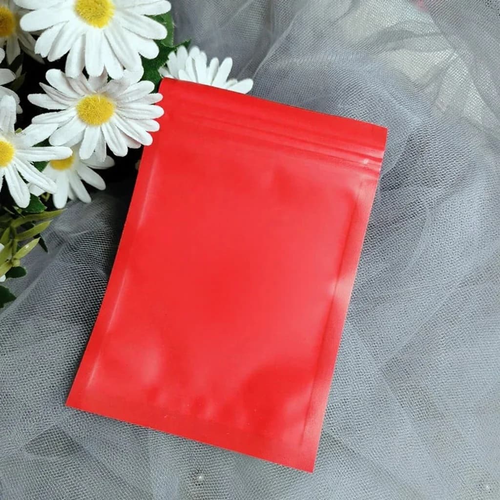 Bolsas de plástico con cierre zip opacas para herramientas de uñas y uñas postizas