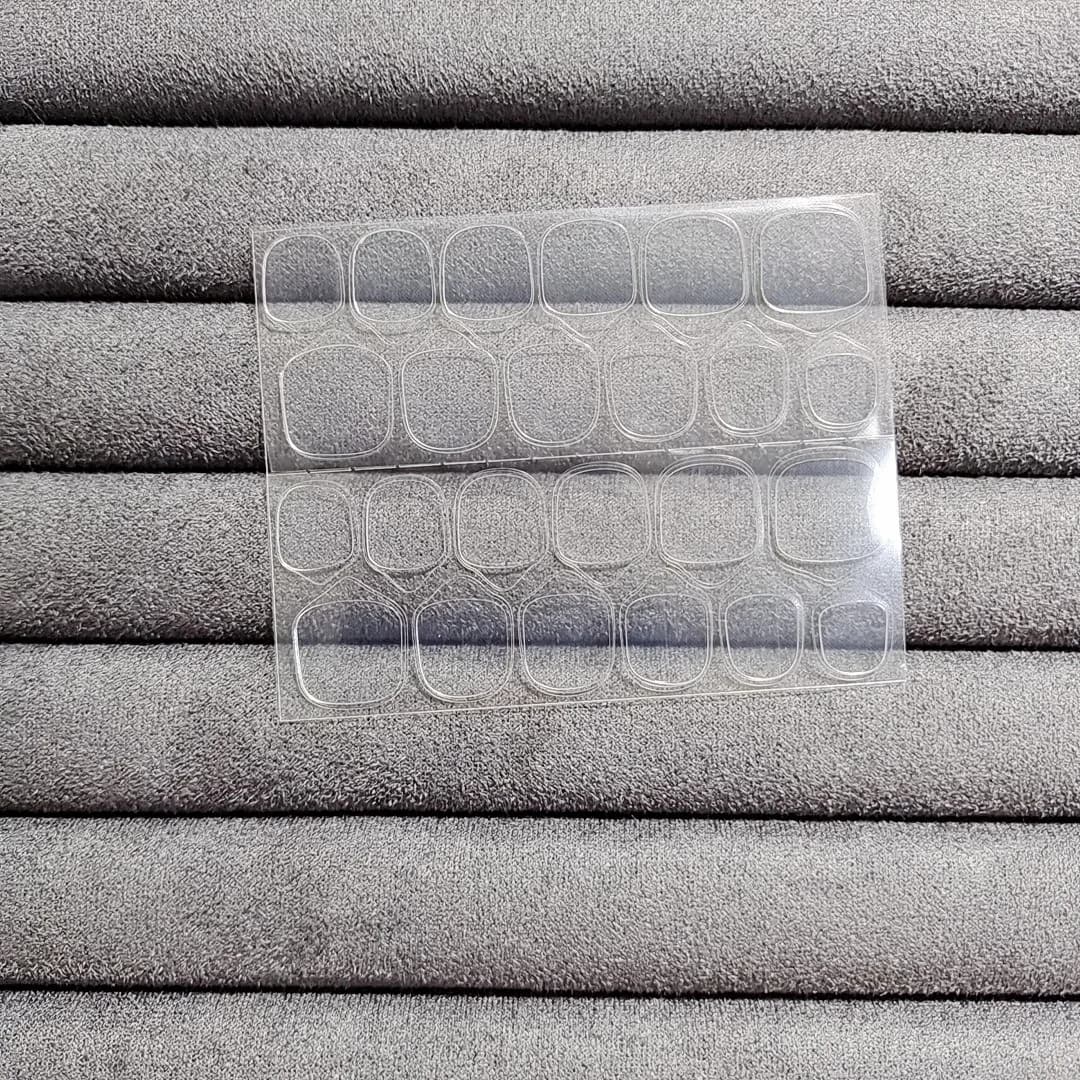 Pegatinas adhesivas reutilizables de doble cara para uñas postizas