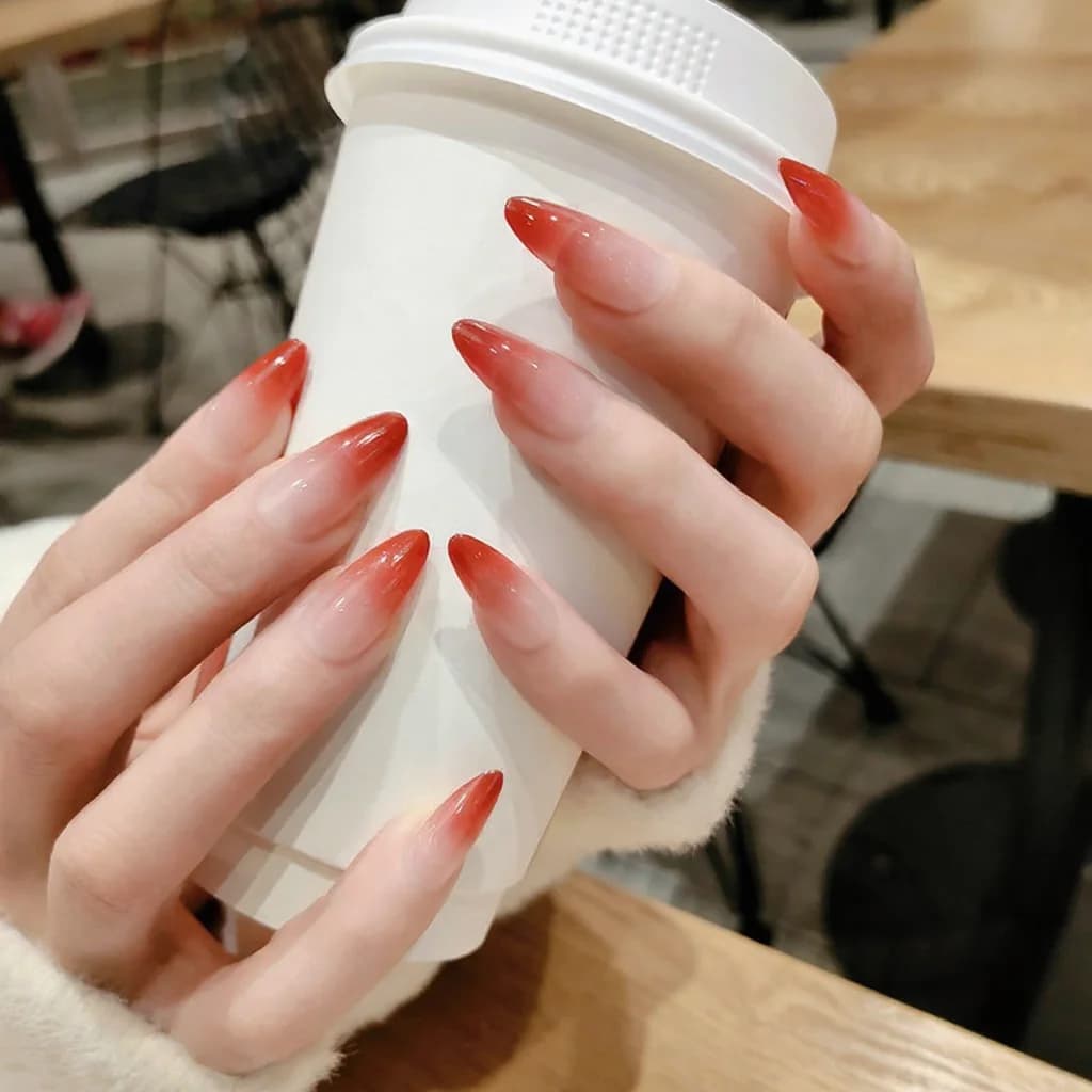 Uñas Postizas Largas con Degradado