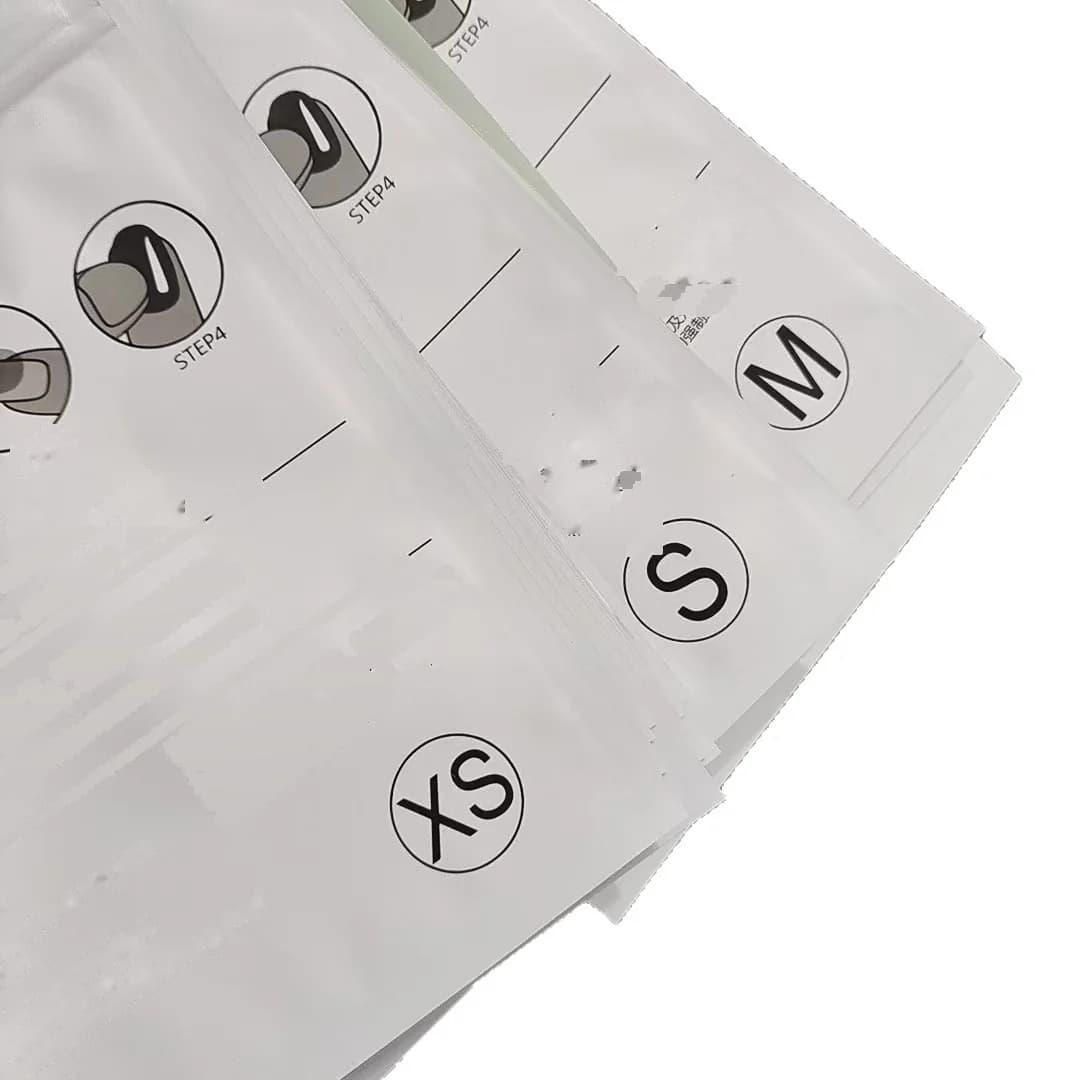Bolsas de Plástico con Cierre Zip Verde Salvia para Almacenar Herramientas de Uñas